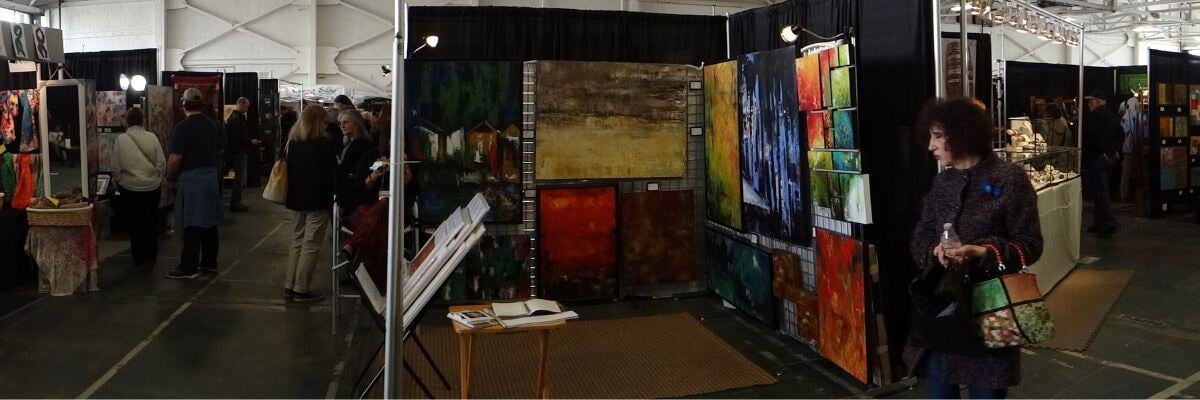 art fair booth setup