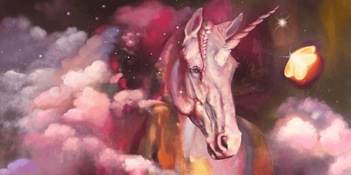 Elli Milan Oil painting, Unicorn painting